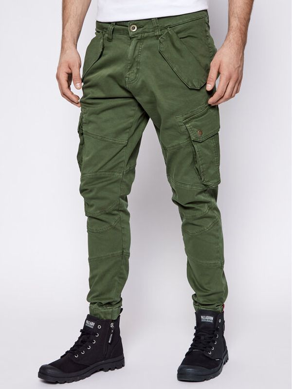 Alpha Industries Alpha Industries Текстилни панталони Combat 126215 Зелен Slim Fit