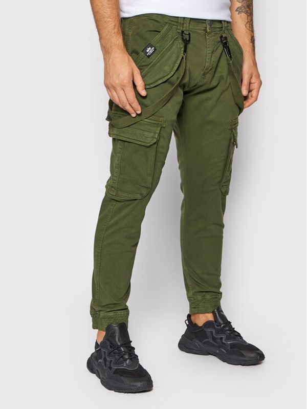 Alpha Industries Alpha Industries Текстилни панталони Utility 128202 Зелен Slim Fit