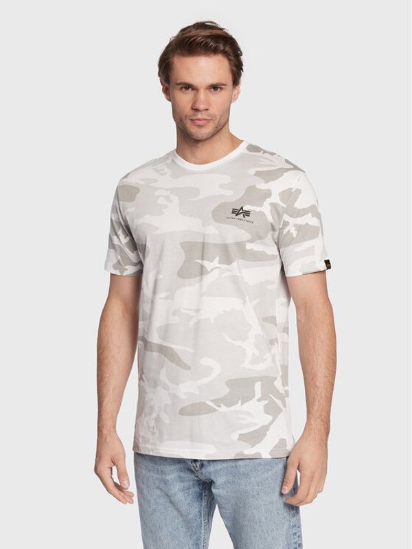 Alpha Industries Alpha Industries Тишърт Backprint T Camo 128507C Бял Regular Fit