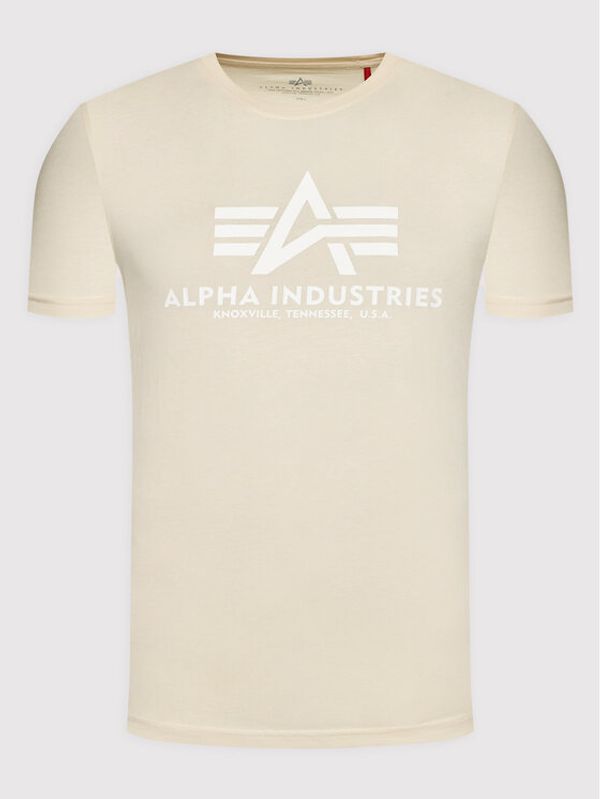 Alpha Industries Alpha Industries Тишърт Basic 100501 Бежов Regular Fit