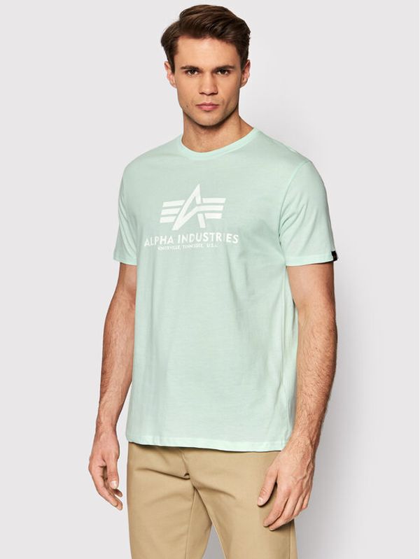 Alpha Industries Alpha Industries Тишърт Basic 100501 Зелен Regular Fit