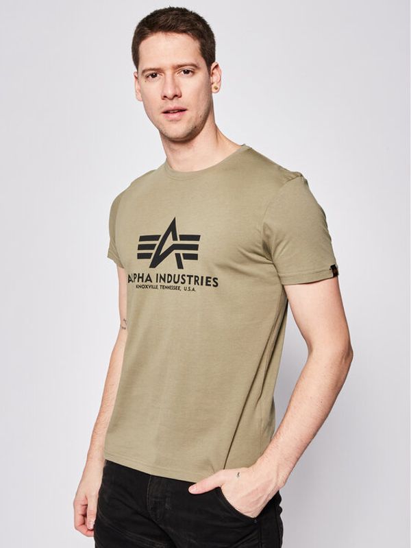 Alpha Industries Alpha Industries Тишърт Basic 100501 Зелен Regular Fit