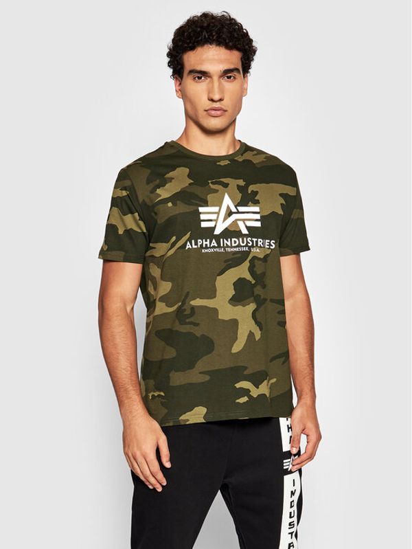 Alpha Industries Alpha Industries Тишърт Basic 100501C Зелен Regular Fit