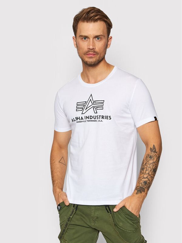 Alpha Industries Alpha Industries Тишърт Basic 118505 Бял Regular Fit