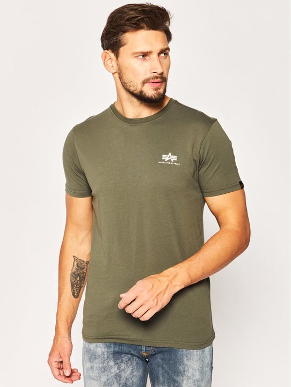 Alpha Industries Alpha Industries Тишърт Basic 188505 Зелен Regular Fit