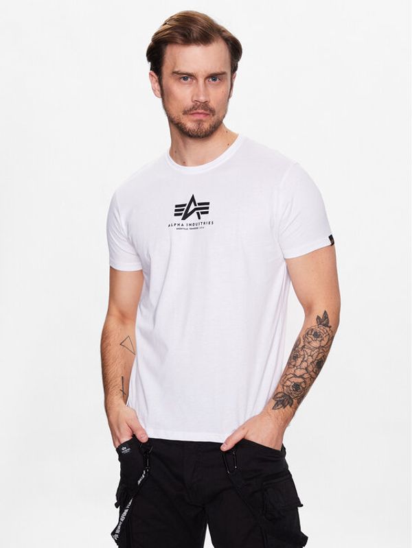 Alpha Industries Alpha Industries Тишърт Basic T ML Бял Regular Fit
