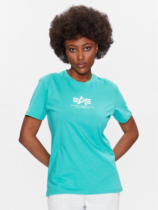 Alpha Industries Alpha Industries Тишърт Basic T ML Зелен Regular Fit