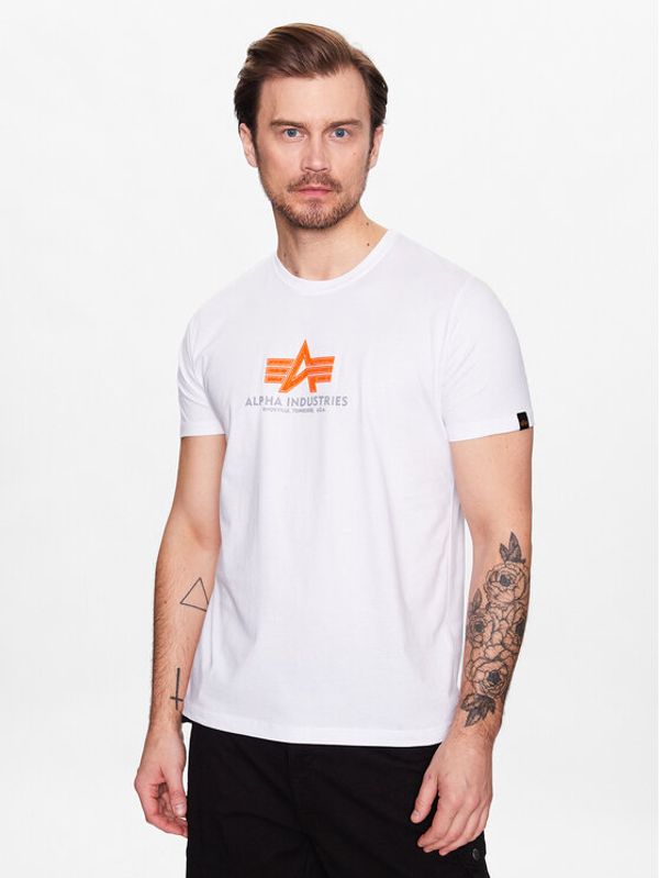 Alpha Industries Alpha Industries Тишърт Basic T Rubber Бял Regular Fit