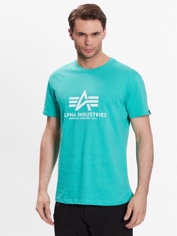 Alpha Industries Alpha Industries Тишърт Basic T-Shirt Зелен Regular Fit