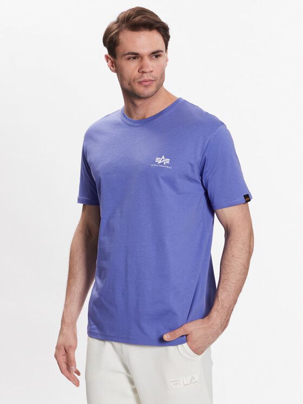 Alpha Industries Alpha Industries Тишърт Basic t Small Logo Виолетов Regular Fit