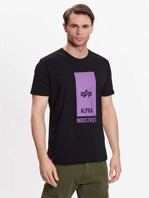 Alpha Industries Alpha Industries Тишърт Block Logo T Черен Regular Fit