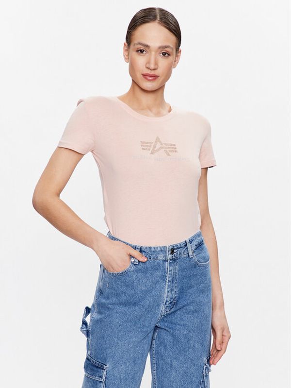Alpha Industries Alpha Industries Тишърт Crystal T Wmn Оранжев Regular Fit
