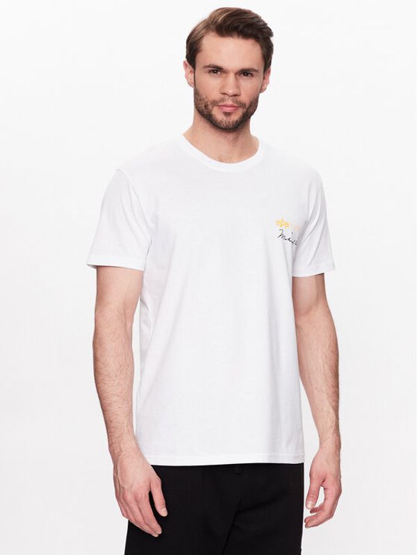 Alpha Industries Alpha Industries Тишърт Muhammad Ali 136517 Бял Regular Fit