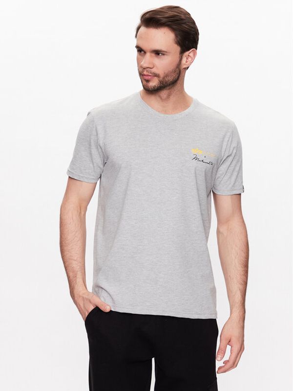 Alpha Industries Alpha Industries Тишърт Muhammad Ali 136517 Сив Regular Fit