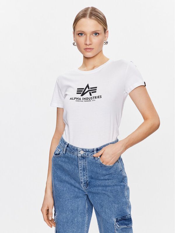 Alpha Industries Alpha Industries Тишърт New Basic T Wmn Бял Regular Fit