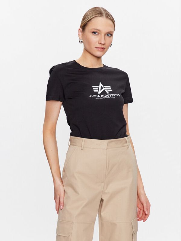 Alpha Industries Alpha Industries Тишърт New Basic T Wmn Черен Regular Fit