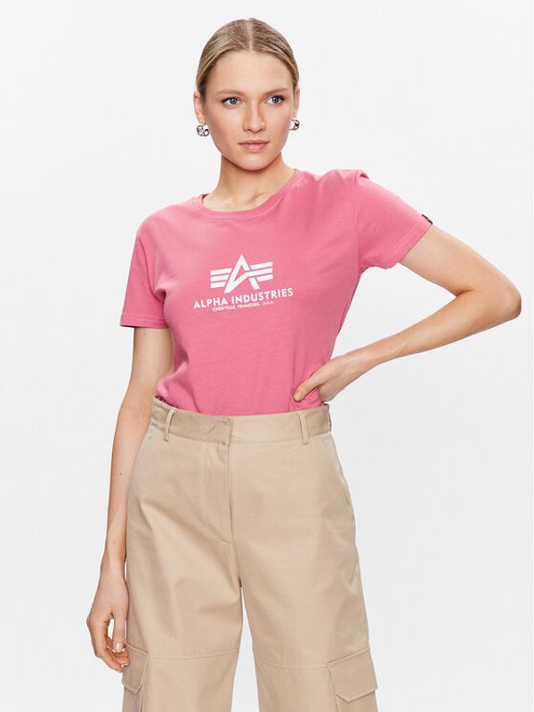 Alpha Industries Alpha Industries Тишърт New Basic T wmn Червен Regular Fit