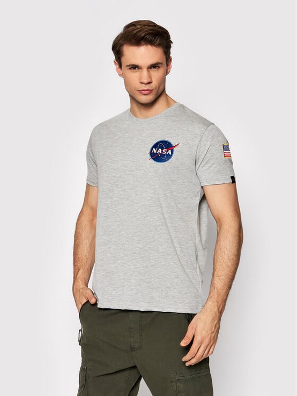 Alpha Industries Alpha Industries Тишърт Space Shuttle 176507 Сив Regular Fit
