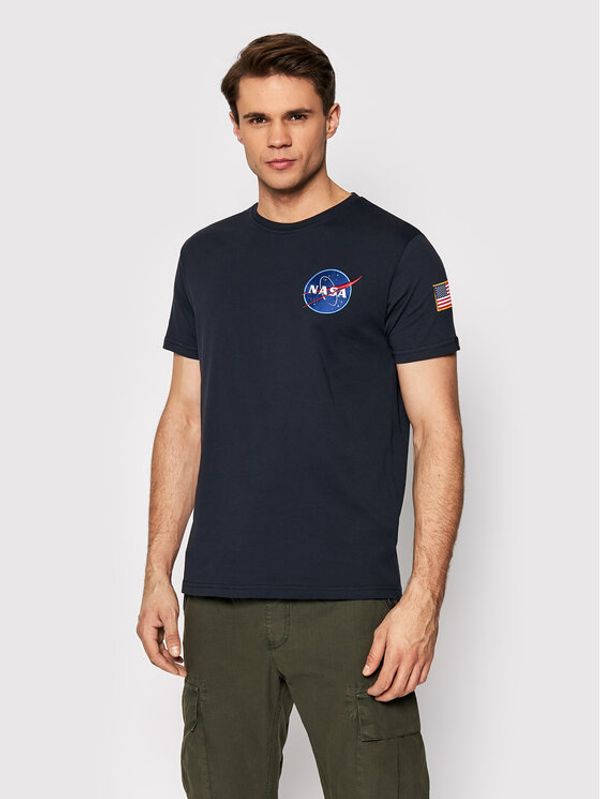 Alpha Industries Alpha Industries Тишърт Space Shuttle 176507 Тъмносин Regular Fit