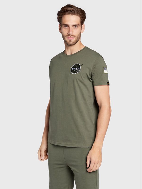 Alpha Industries Alpha Industries Тишърт Space Shuttle 176507 Зелен Regular Fit