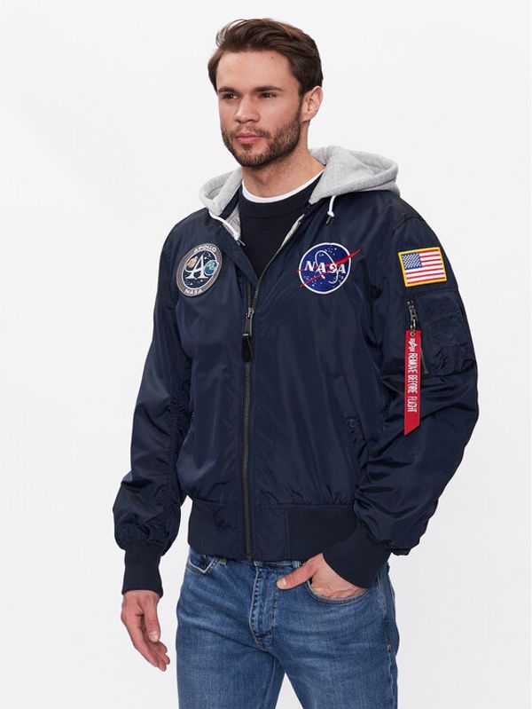 Alpha Industries Alpha Industries Яке бомбър MA-1 Apollo Син Slim Fit