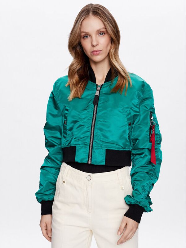 Alpha Industries Alpha Industries Яке бомбър MA-1 Boxy Wmn Зелен Loose Fit