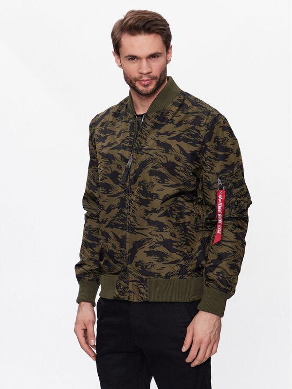 Alpha Industries Alpha Industries Яке бомбър MA-1 TT Camo Зелен Slim Fit
