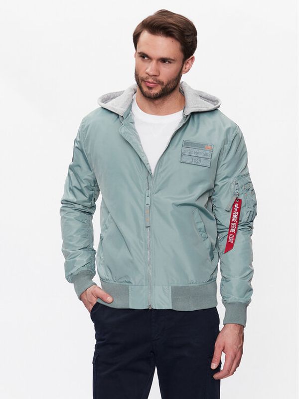 Alpha Industries Alpha Industries Яке бомбър MA-1 TT Hood Custom Зелен Regular Fit