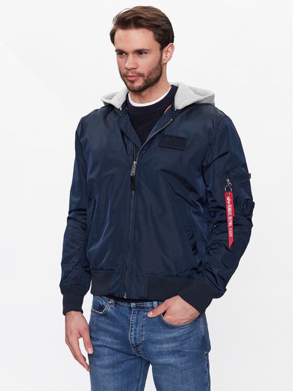 Alpha Industries Alpha Industries Яке бомбър MA-1 TT Hood Син Regular Fit