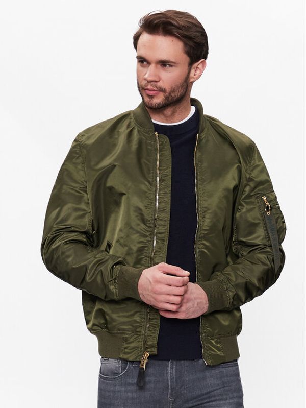 Alpha Industries Alpha Industries Яке бомбър MA-1 VF LW Зелен Slim Fit