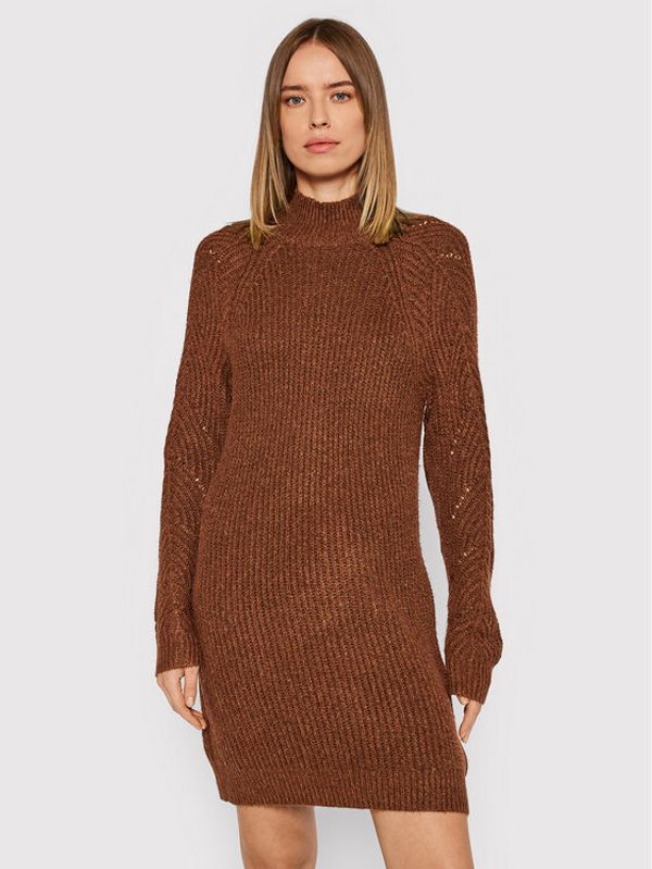 American Eagle American Eagle Плетена рокля 039-1399-5047 Кафяв Regular Fit