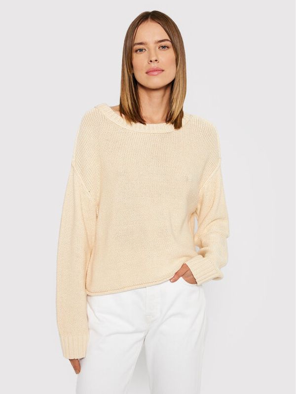 American Eagle American Eagle Пуловер 034-0348-9571 Бежов Relaxed Fit