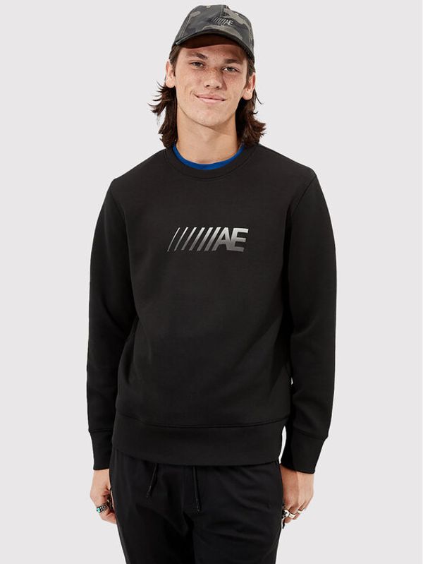 American Eagle American Eagle Суитшърт 019-0191-1469 Черен Regular Fit