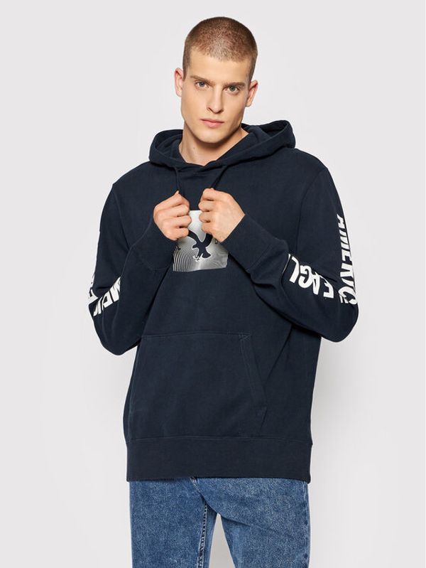 American Eagle American Eagle Суитшърт 019-0193-1411 Тъмносин Regular Fit