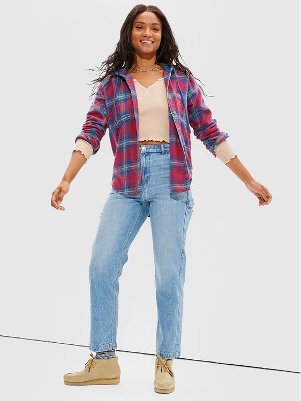 American Eagle American Eagle Суитшърт 035-1354-3809 Червен Regular Fit