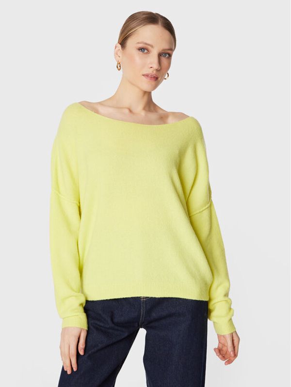 American Vintage American Vintage Пуловер Damsville DAM225H22 Жълт Relaxed Fit