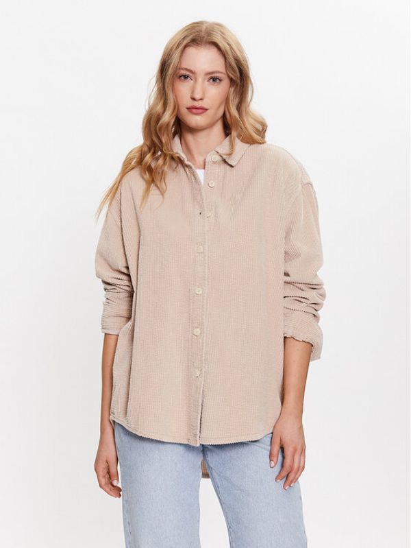 American Vintage American Vintage Риза Chemise PADO06AH23 Бежов Relaxed Fit