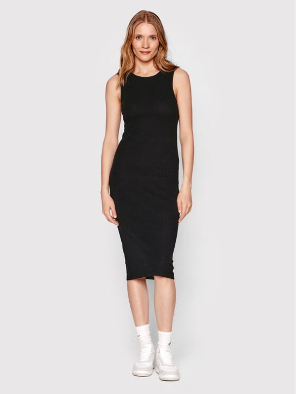 Americanos Americanos Плетена рокля Barbuda Черен Skinny Fit