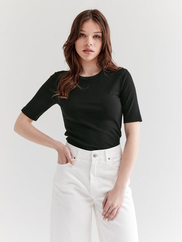 Americanos Americanos Тишърт Antigua Черен Slim Fit