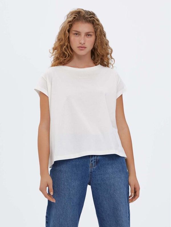 Americanos Americanos Тишърт Houston Бял Relaxed Fit