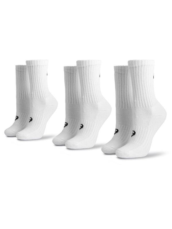 Asics Asics Комплект 3 чифта дълги чорапи мъжки 3PPK Crew Sock 155204 Бял