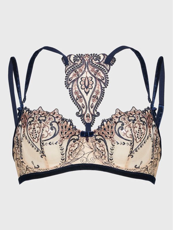 Aubade Aubade Сутиен балконет Coeurs Enlaces QD14 Бежов