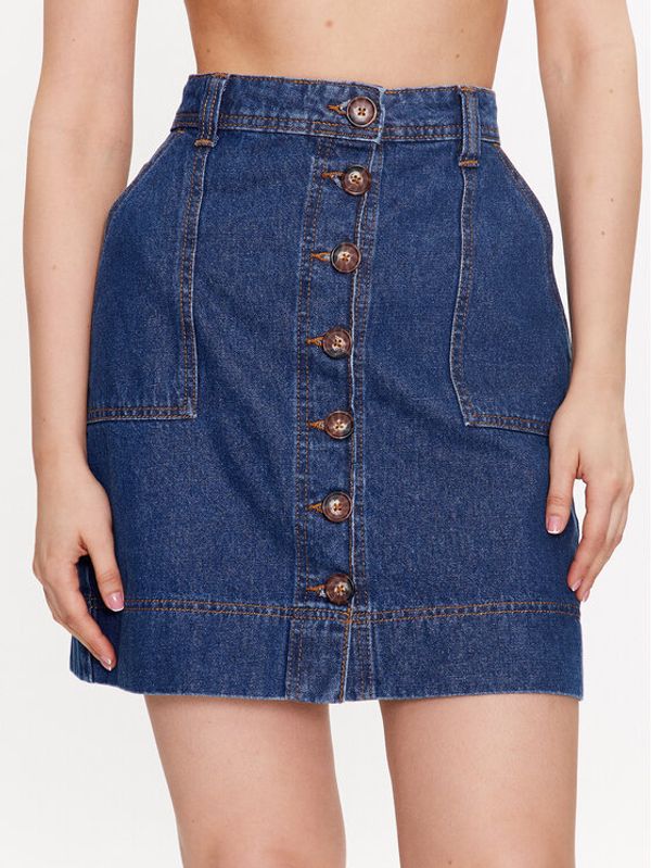 b.young b.young Дънкова пола 20812687 Тъмносин Regular Fit