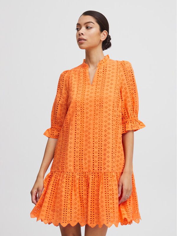 b.young b.young Ежедневна рокля 20809987 Оранжев Regular Fit