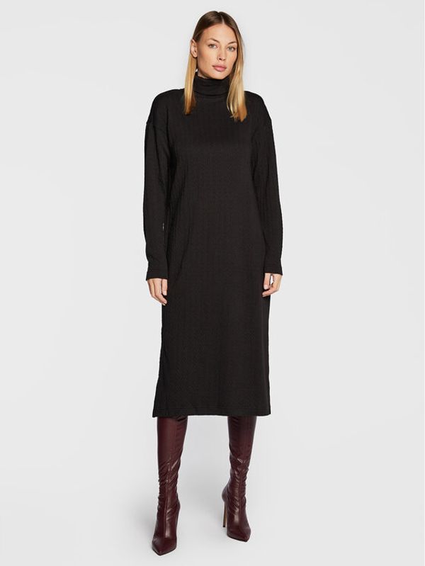 b.young b.young Плетена рокля Bysanila 20812311 Черен Regular Fit