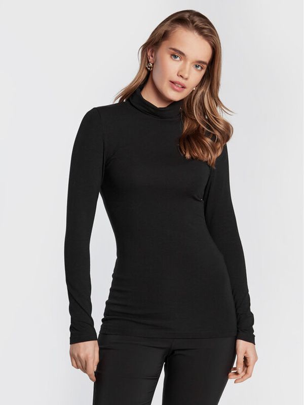 b.young b.young Поло Pamila 20802565 Черен Slim Fit