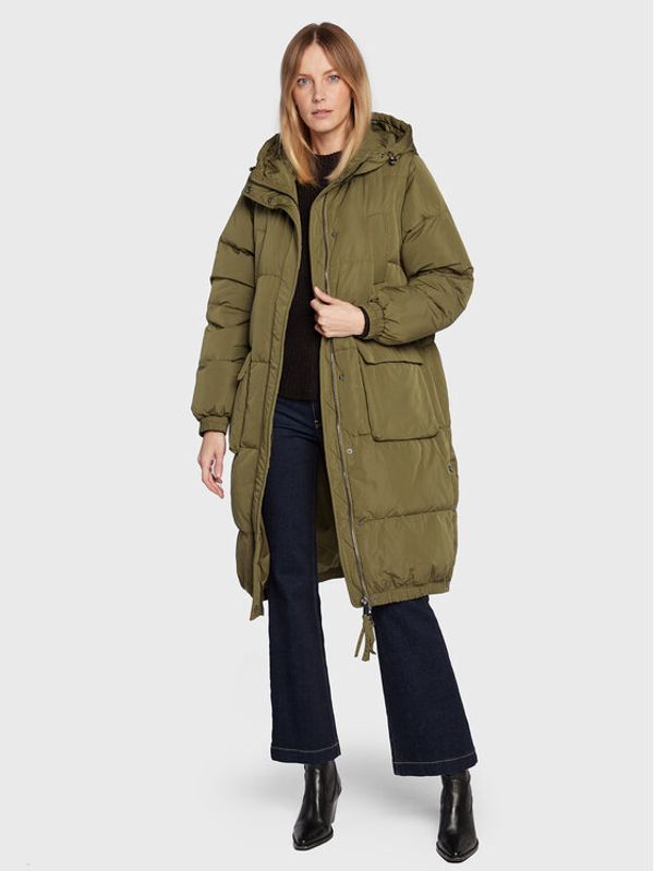 b.young b.young Пухено яке Cristel 20811766 Зелен Loose Fit