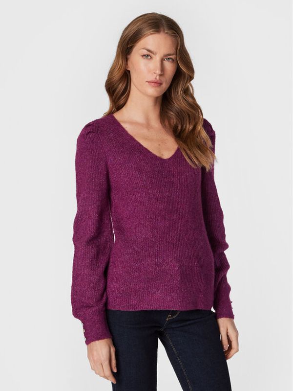 b.young b.young Пуловер Bymartine 20812235 Виолетов Regular Fit