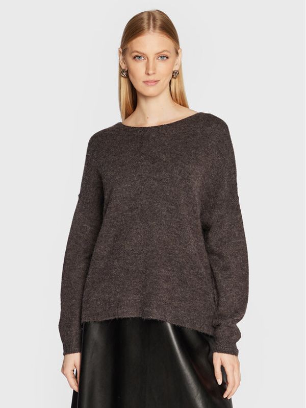 b.young b.young Пуловер Byomina 20812245 Сив Relaxed Fit