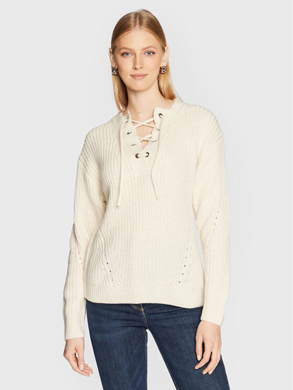 b.young b.young Пуловер Byotinka 20812241 Бял Regular Fit